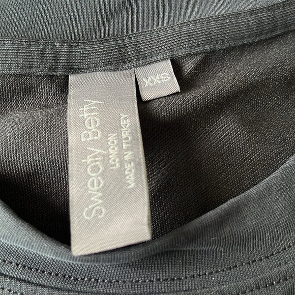 Sweaty Betty Rhea Midi Shirt Dress Travel Airport Black Size XXS Comfy Soft - Picture 7 of 12